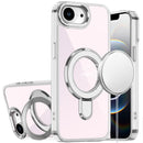 For iPhone 17E / 16E / SE4 CHROME HQ Rotational Magnetic Ring Hybrid - Clear