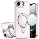 For iPhone 17E / 16E / SE4 CHROME HQ Rotational Magnetic Ring Hybrid - Clear