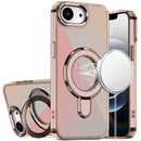 For iPhone 17E / 16E / SE4 CHROME HQ Rotational Magnetic Ring Hybrid - Desert Titanium