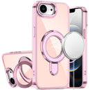 For iPhone 17E / 16E / SE4 CHROME HQ Rotational Magnetic Ring Hybrid - Light Pink