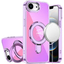 For iPhone 17E / 16E / SE4 CHROME HQ Rotational Magnetic Ring Hybrid - Light Purple