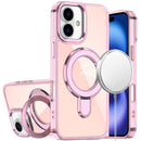 iPhone 17 CHROME HQ Rotational Magnetic Ring Hybrid - Light Pink