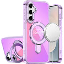 Samsung s26 CHROME HQ Rotational Magnetic Ring Hybrid - Light Purple