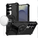 Samsung s26 Ultra CD Texture Design Magnetic Car Mount Friendly HQ Hybrid - Black