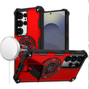 Samsung s26 Ultra CD Texture Design Magnetic Car Mount Friendly HQ Hybrid - Red