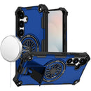 Samsung s25 FE CD Texture Design Magnetic Car Mount Friendly HQ Hybrid - Blue