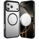 For iPhone 17 Pro Max Magnetic Ring HQ Transparent Thick 2.0mm Hybrid Case - Black