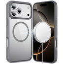 For iPhone 17 Pro Max Magnetic Ring HQ Transparent Thick 2.0mm Hybrid Case - Grey