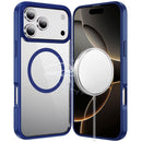 For iPhone 17 Pro Max Magnetic Ring HQ Transparent Thick 2.0mm Hybrid Case - Navy Blue
