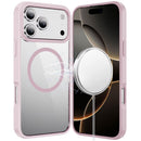 For iPhone 17 Pro Max Magnetic Ring HQ Transparent Thick 2.0mm Hybrid Case - Pink