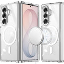 For Samsung Z Fold 8 Ultra Clear Transparent Hybrid Magnetic Case Cover - Clear PC + Clear TPU
