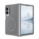 For Samsung Z Fold 8 [Magnetic Circle] Smooth Safe Matte Feel Hybrid Case - Grey