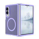 For Samsung Z Fold 8 [Magnetic Circle] Smooth Safe Matte Feel Hybrid Case - Light Purple