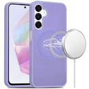 For Samsung Galaxy A36 / A56 [Magnetic Circle] Smooth Safe Matte Feel Hybrid Case - Light Purple