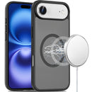 iPhone 17 Air [Magnetic Circle] Smooth Safe Matte Feel Hybrid Case - Black