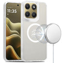 For Motorola Moto Edge 2026 [Magnetic Circle] Smooth Safe Matte Feel Hybrid Case - Clear