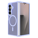 For Samsung Z Fold 8 Ultra [Magnetic Circle] Smooth Safe Matte Feel Hybrid Case - Light Purple