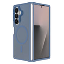 For Samsung Z Fold 8 Ultra [Magnetic Circle] Smooth Safe Matte Feel Hybrid Case - Navy Blue