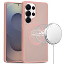 Samsung s26 Ultra [Magnetic Circle] Smooth Safe Matte Feel Hybrid Case - Light Pink
