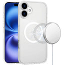 iPhone 17 [Magnetic Circle] Smooth Safe Matte Feel Hybrid Case - Clear