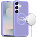 Samsung s25 FE [Magnetic Circle] Smooth Safe Matte Feel Hybrid Case - Light Purple