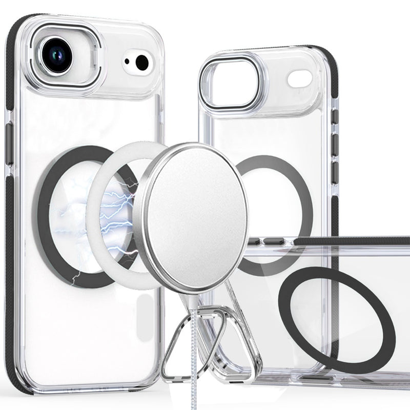 iPhone 17 Air MagSonic Camera Bracket Stand Magnetic Ring Circle Hybrid - Black