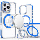 iPhone 16 Pro Max 6.9 inch MagSonic Camera Bracket Stand Magnetic Ring Circle Hybrid - Blue
