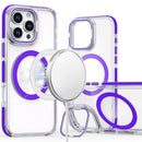 iPhone 16 Pro Max 6.9 inch MagSonic Camera Bracket Stand Magnetic Ring Circle Hybrid - Purple