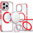 iPhone 16 Pro Max 6.9 inch MagSonic Camera Bracket Stand Magnetic Ring Circle Hybrid - Red