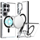 Samsung Galaxy S22 Ultra MagSonic Camera Bracket Stand Magnetic Ring Circle Hybrid - Black