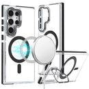 Samsung Galaxy s24 Ultra MagSonic Camera Bracket Stand Magnetic Ring Circle Hybrid - Black