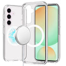 Samsung S24 FE Sturdy Ultra [Magnetic Circle] Thick 3mm Transparent Hybrid - Clear