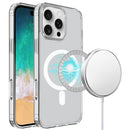 For iPhone 16 Pro Max 6.9 inch TRUE Transparent [Magnetic Circle] Shockproof Hybrid - Clear