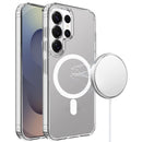 Samsung s26 Ultra TRUE Transparent (Magnetic Circle) Shockproof Hybrid - Clear