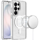 For Samsung s26 Ultra TRUE Transparent (Magnetic Circle) Shockproof Hybrid - Clear
