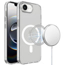 For iPhone 17E / 16E / SE4 TRUE Transparent (Magnetic Circle) Shockproof Hybrid - Clear