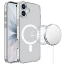 For iPhone 17 TRUE Transparent (Magnetic Circle) Shockproof Hybrid - Clear