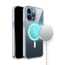 For iPhone 13/14 TRUE Transparent [Magnetic Circle] Shockproof Hybrid - Clear