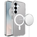 Samsung s26 TRUE Transparent (Magnetic Circle) Shockproof Hybrid - Clear