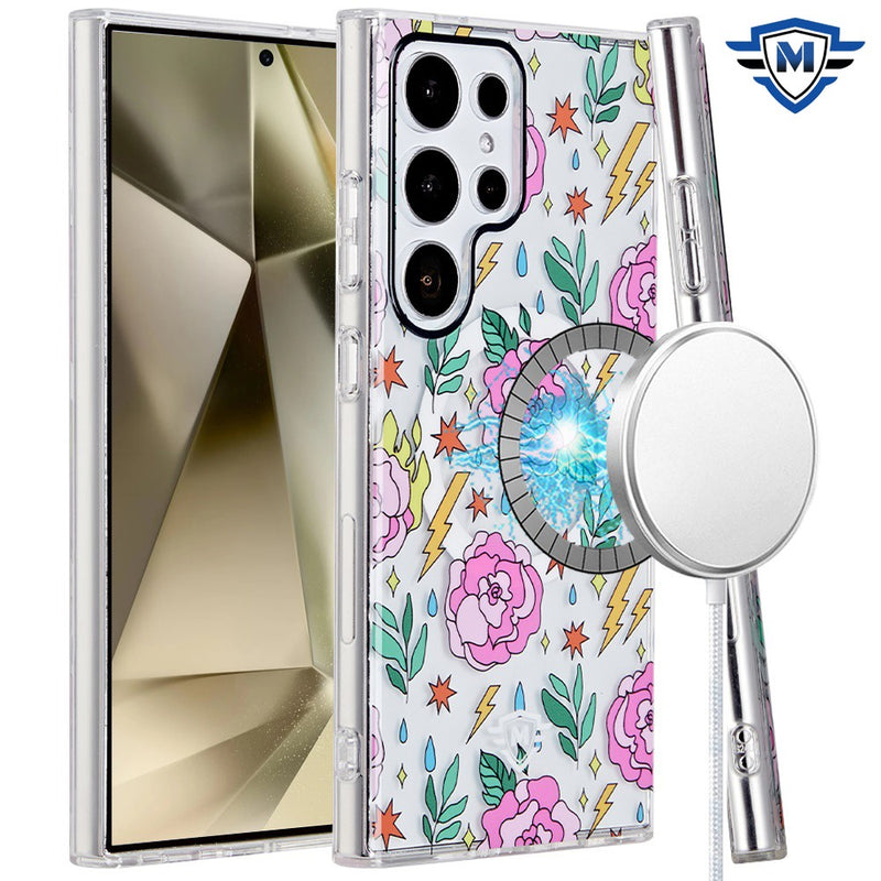 Samsung Galaxy s24 Ultra 5G METKASE METKASE (Magnetic) Premium Design HQ Case - Floral Energy