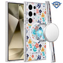 Samsung Galaxy s24 Ultra 5G METKASE Double Protection IMD Design Pattern [Magnetic Circle] Premium Case - Colorful Floral