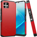 REVVL 7 5G Tough Strong Hybrid (Magnet Mount Friendly) Case Cover - Red