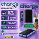 GG MAGNETIC 5000MAH METALLIC OMBRE POWERBANK - GREEN PURPLE - GG-MOPB-GRP (E10)