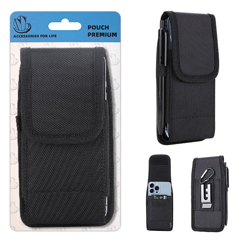 Nylon Vertical Pouch - Fits upto 6.1 inch screen - 6.22 in x 3.27 in x 0.6 in (158mm x 83mm x 14mm)