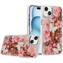 For iPhone 15 Epoxy Glitter Butterfly Ornaments Design HQ Metal Buttons Hybrid - 4
