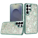 Samsung s26 Ultra Cute Butterfly Ornaments Diamonds Shimmer Matching Metallic HQ Hybrid - Teal