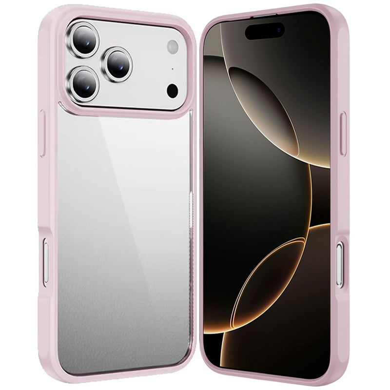 iPhone 17 Pro HQ Transparent Thick 2.0mm Hybrid Case - Pink