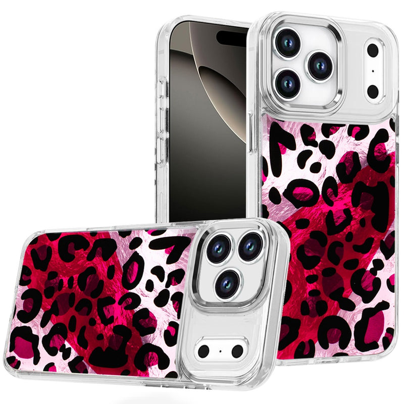 iPhone 17 Pro Max Beautiful Epoxy Designs With Chrome Metallic Edges Hybrid - 4