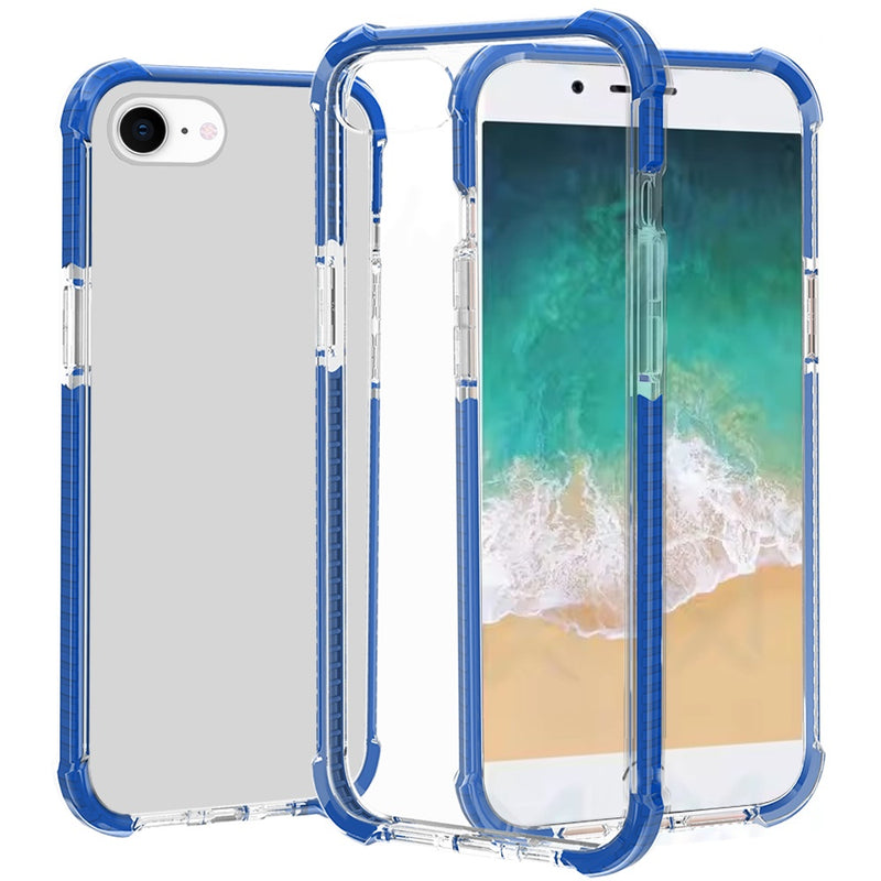 iPhone 16e Acrylic Tough 2.5mm Transparent ShockProof Hybrid - Blue