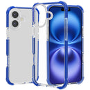 iPhone 17 Acrylic Tough 2.5mm Transparent ShockProof Hybrid Case Cover - Blue